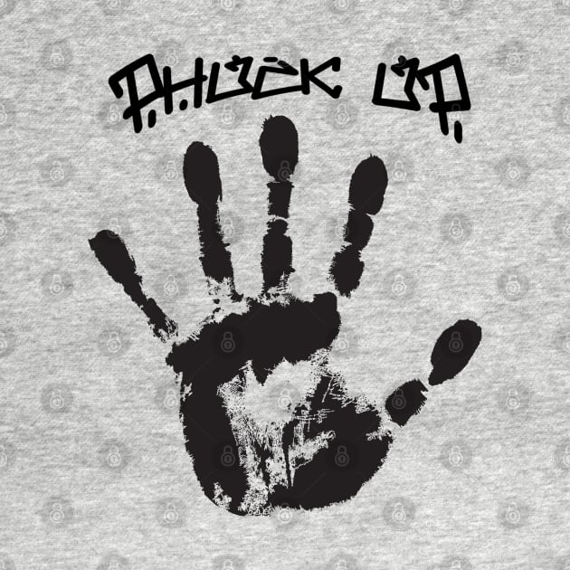 phuck up hand print by PHUCK_UP